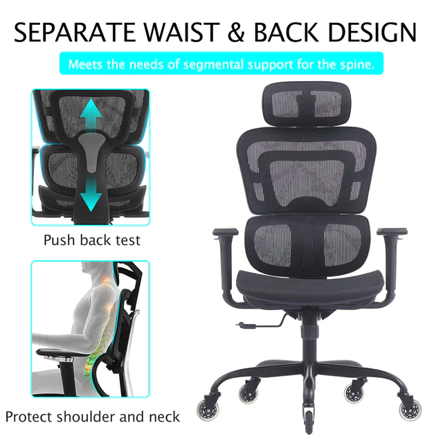 Neck and shoulder support for office chair hot sale