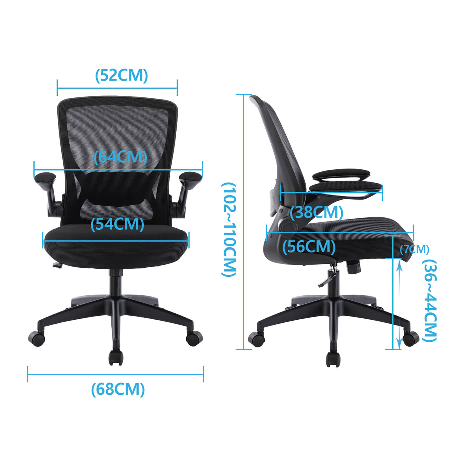 Ergonomic Office Chair, KERDOM Breathable Mesh Desk Chair